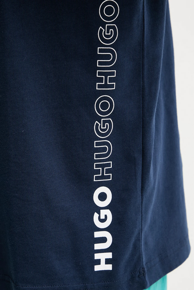 Ανδρικό Tiki T-shirt Navy Μπλε HUGO 50561117-410
