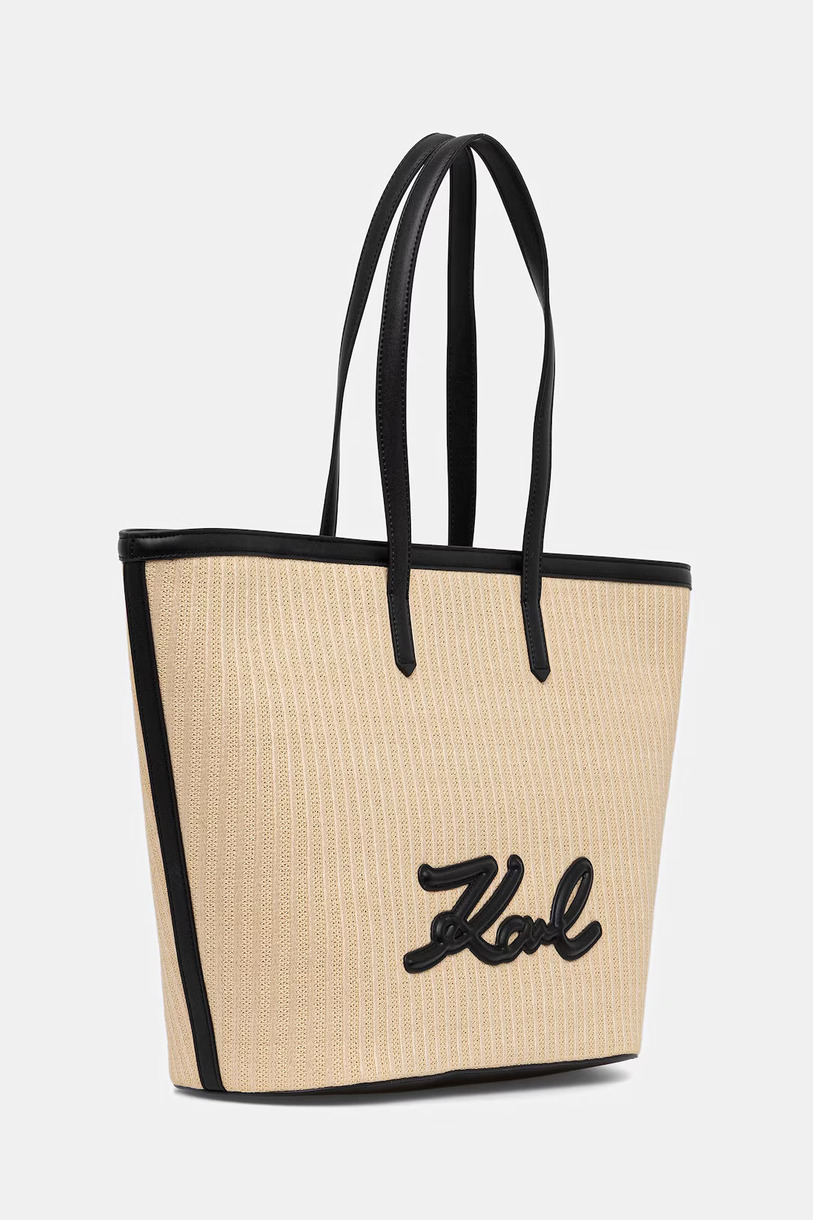 Γυναικεία K/Signature Tote Τσάντα Μπεζ Karl Lagerfeld B2W30088-425 Natural