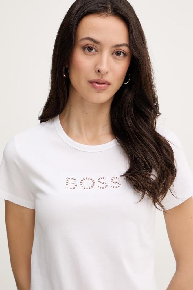 Γυναικείο Eventsa11 T-shirt Λευκό BOSS 50562055-100
