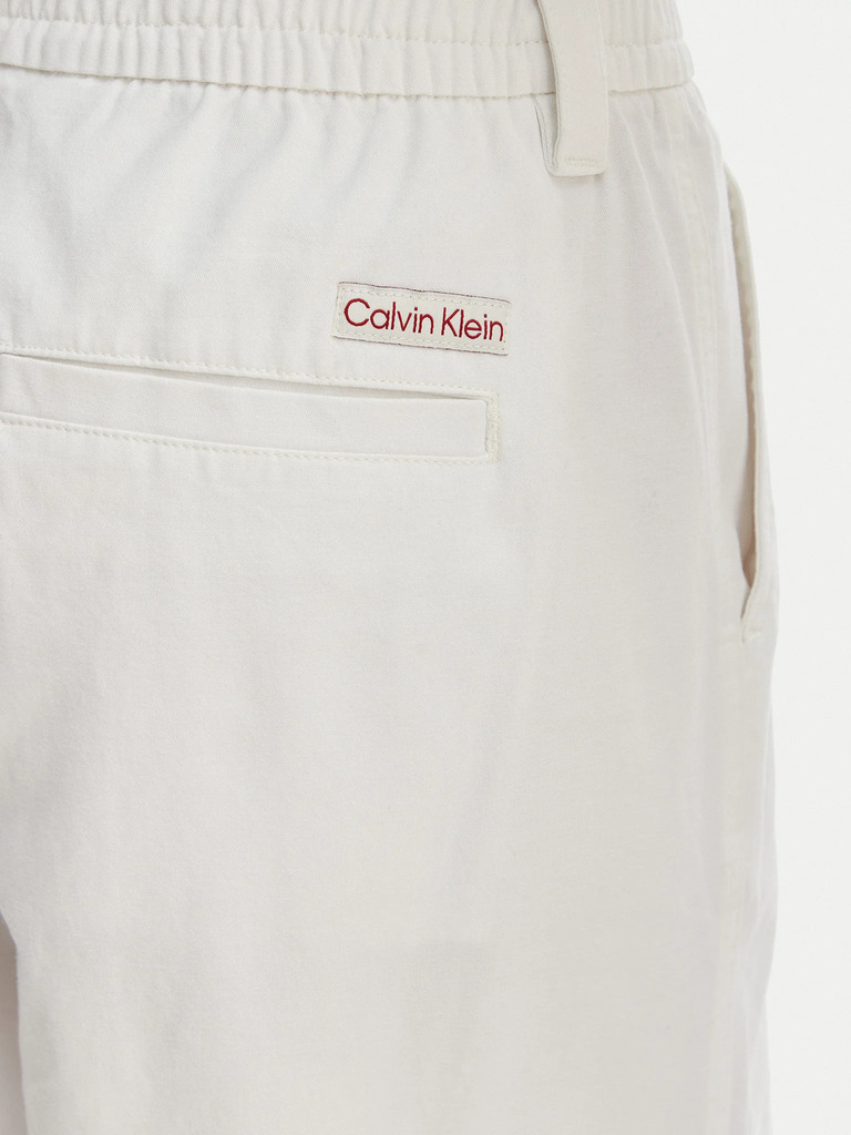 Γυναικείο Cargo Παντελόνι Λευκό Calvin Klein LV047F623G-YAS
