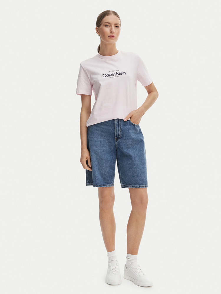 Γυναικείο T-shirt Ροζ Calvin Klein LV047F810G-8Z6