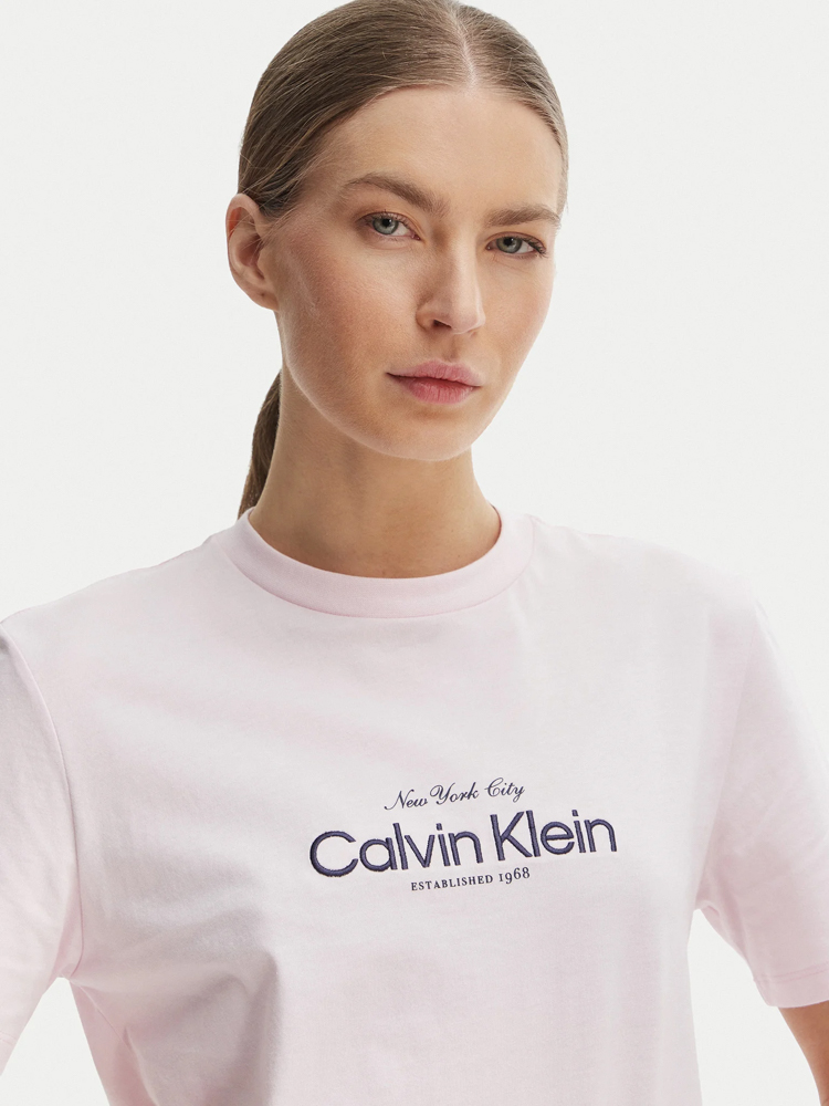 Γυναικείο T-shirt Ροζ Calvin Klein LV047F810G-8Z6