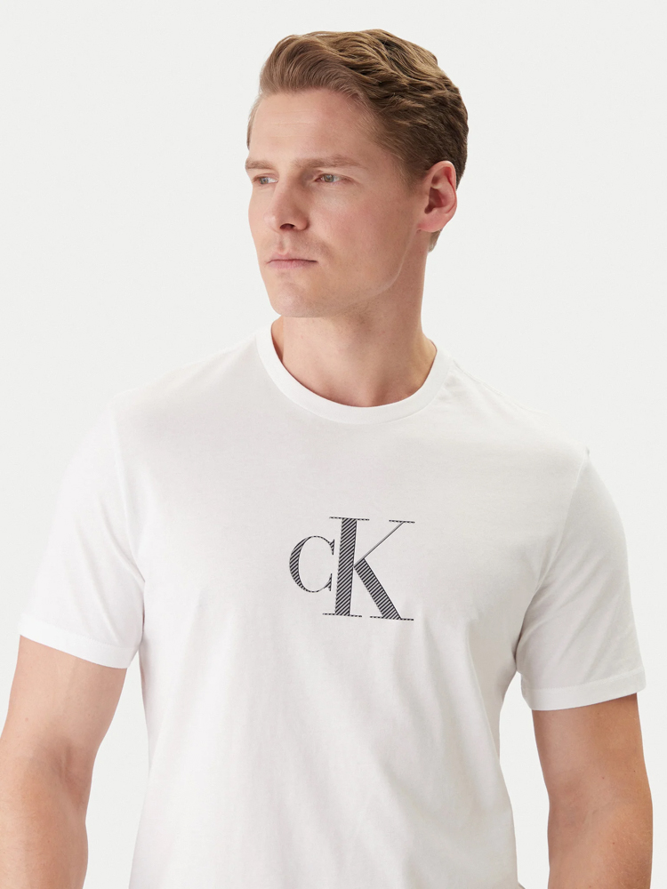 Ανδρικό T-shirt Λευκό Calvin Klein LV04RF853G-YAF