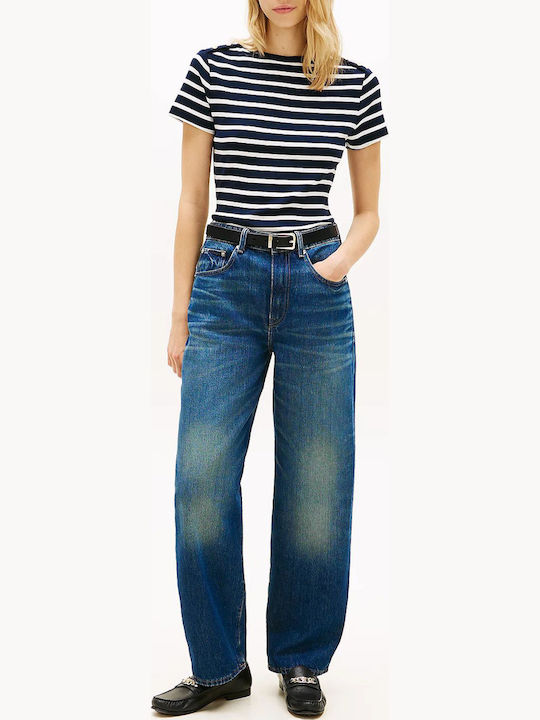 Γυναικείο Slim T-shirt Navy Μπλε Tommy Hilfiger WW0WW49250-0X3