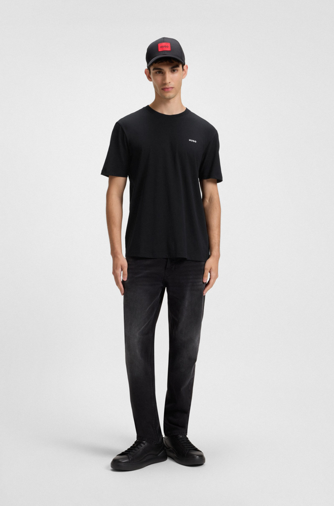 Ανδρικό Dero222 T-shirt Μαύρο HUGO 50466158-001