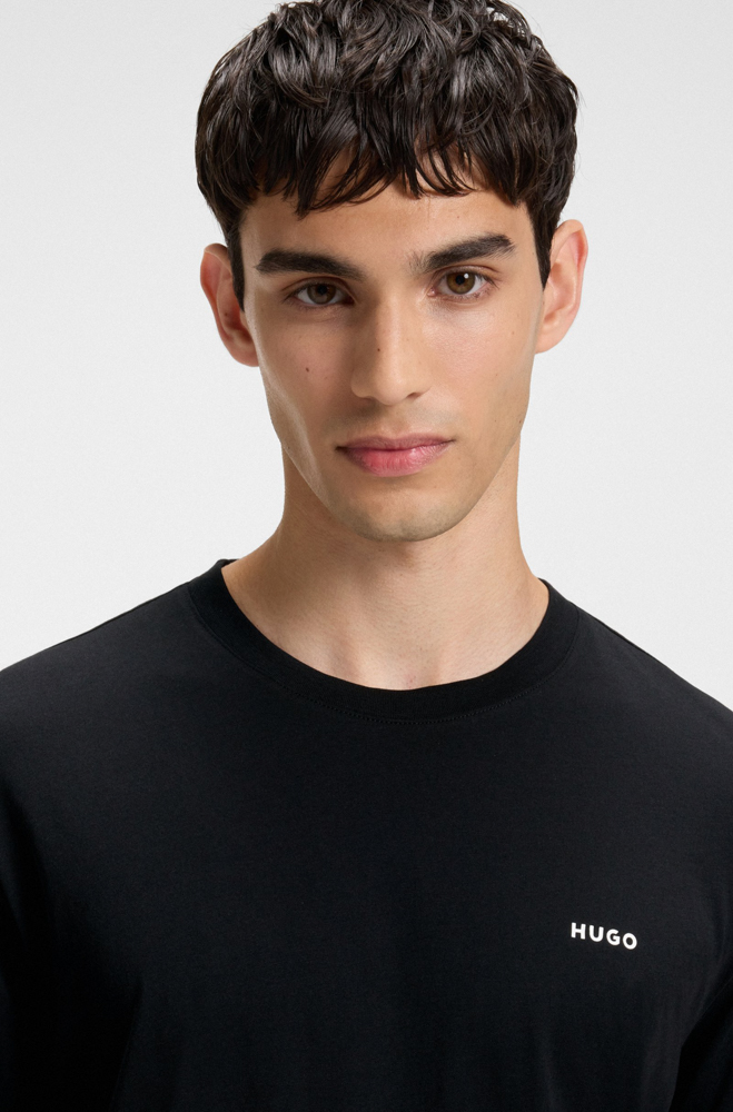 Ανδρικό Dero222 T-shirt Μαύρο HUGO 50466158-001