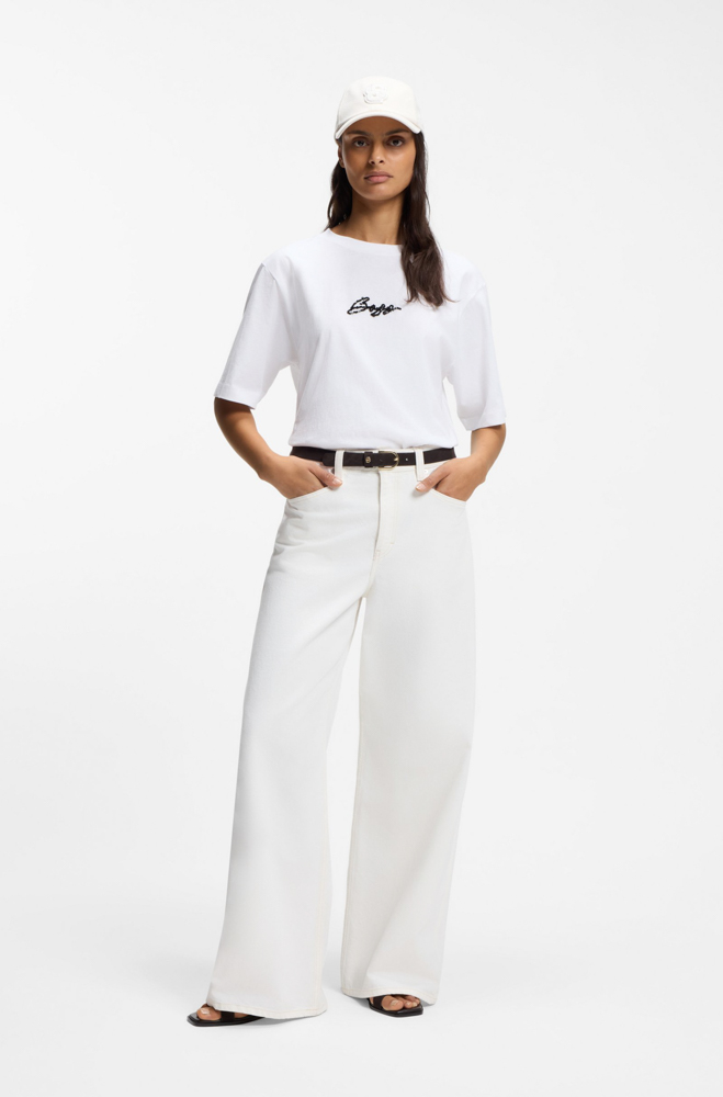 Γυναικείο C Eregular 2 T-shirt Λευκό BOSS 50559075-100