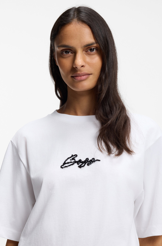 Γυναικείο C Eregular 2 T-shirt Λευκό BOSS 50559075-100