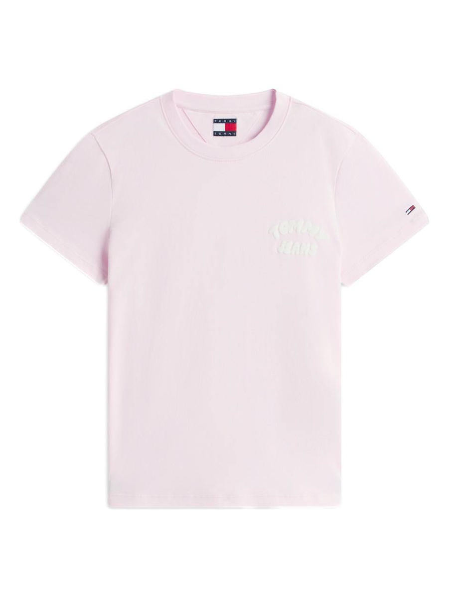 Γυναικείο T-shirt Ροζ Tommy Jeans DW0DW22310-TN9