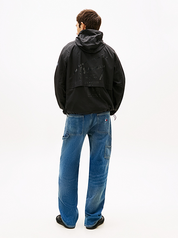 Ανδρικό Αντιανεμικό Μπουφάν Μαύρο Tommy Jeans DM0DM22734-BDS