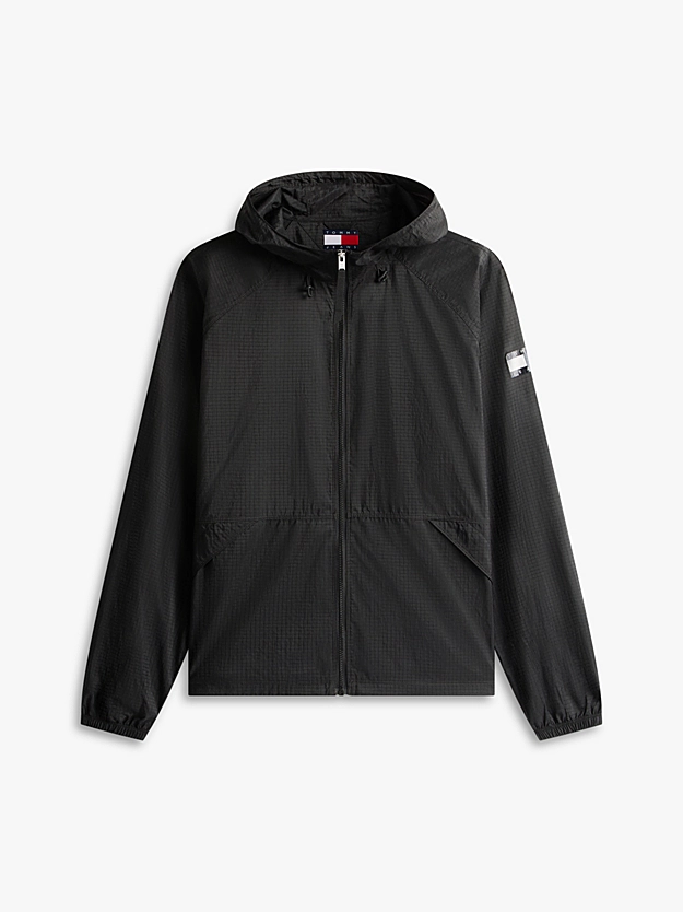 Ανδρικό Αντιανεμικό Μπουφάν Μαύρο Tommy Jeans DM0DM22734-BDS