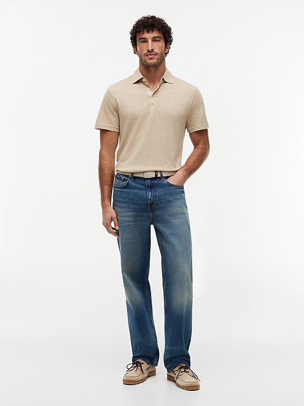 Ανδρικό Polo Μπεζ Tommy Hilfiger MW0MW42679-RBT