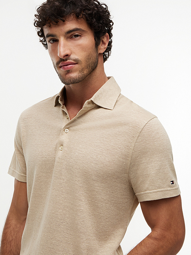 Ανδρικό Polo Μπεζ Tommy Hilfiger MW0MW42679-RBT