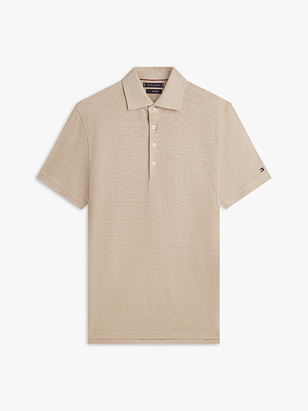 Ανδρικό Polo Μπεζ Tommy Hilfiger MW0MW42679-RBT