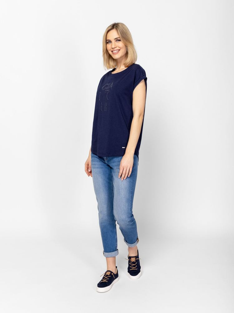 Γυναικείο Malenas26 T-shirt Navy Μπλε Heavy Tools T17104-NAVY