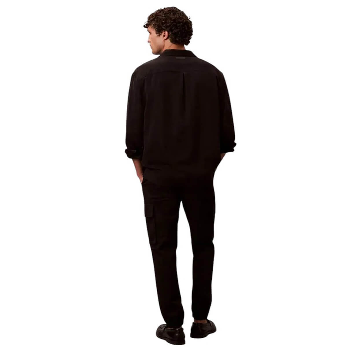 Ανδρικό Skinny Cargo Παντελόνι Μαύρο Calvin Klein LV04RD608G-UB1