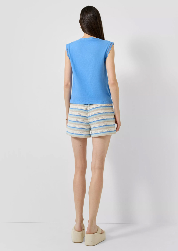 Γυναικείο Αμάνικο T-shirt Μπλε S.Oliver 2180372-5443