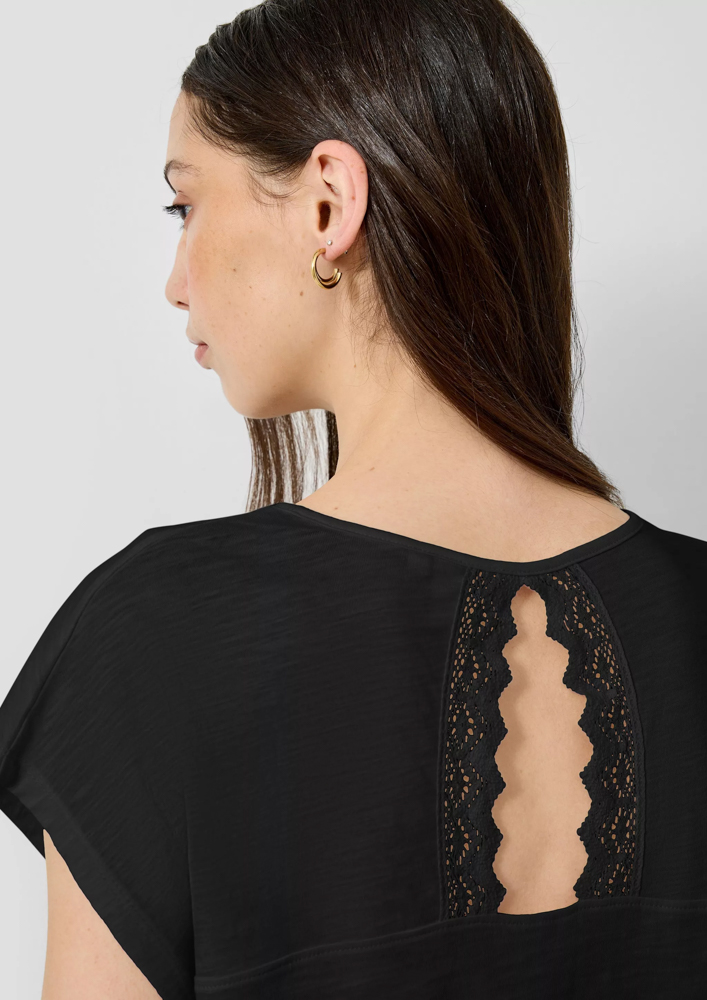 Γυναικείο T-shirt Μαύρο S.Oliver 2180385-9999