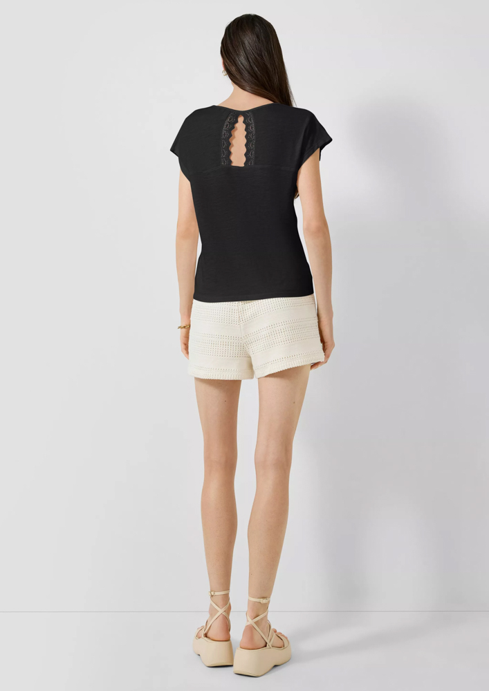 Γυναικείο T-shirt Μαύρο S.Oliver 2180385-9999
