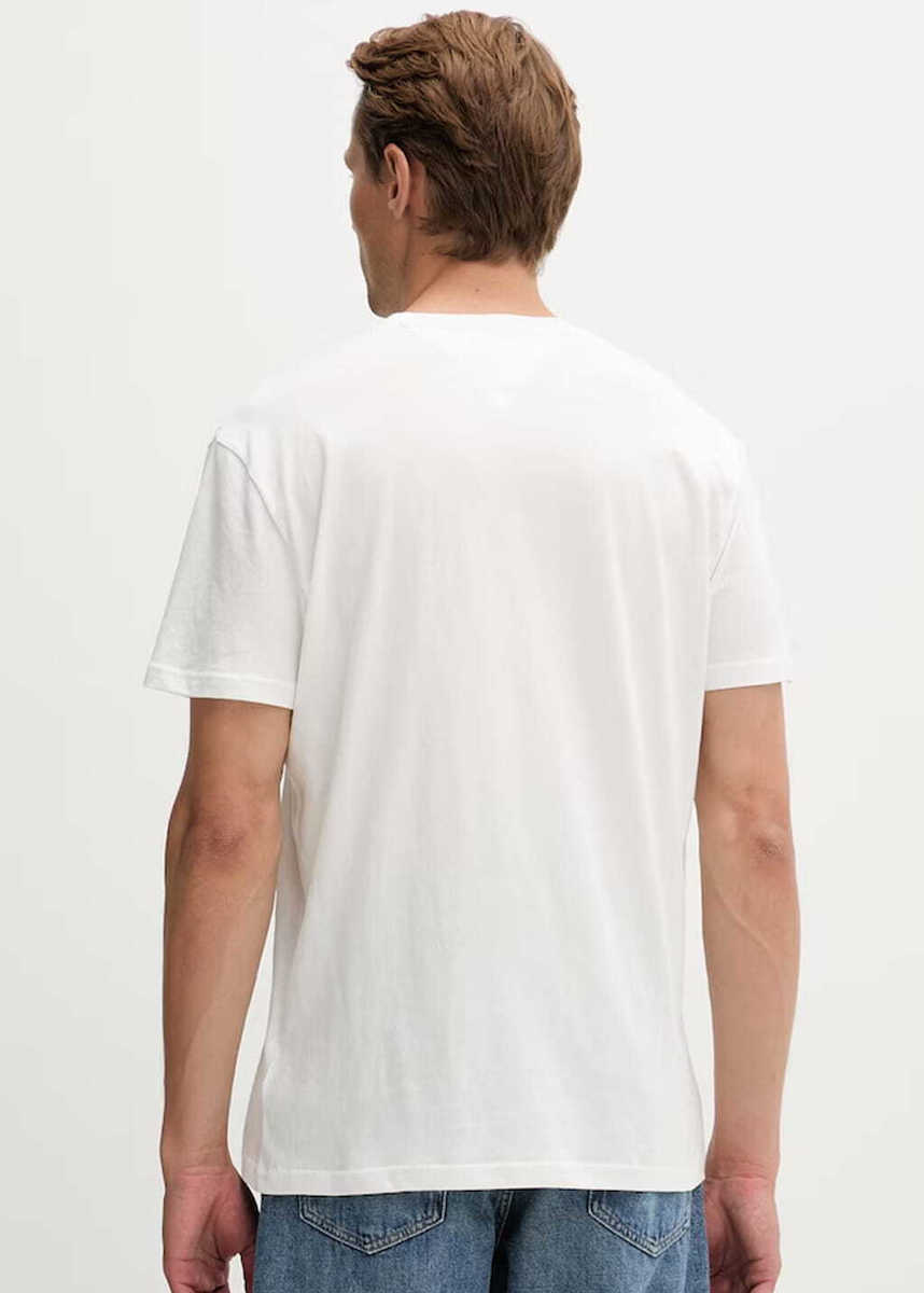 Ανδρικό T-shirt Λευκό Tommy Jeans DM0DM23406-YBL