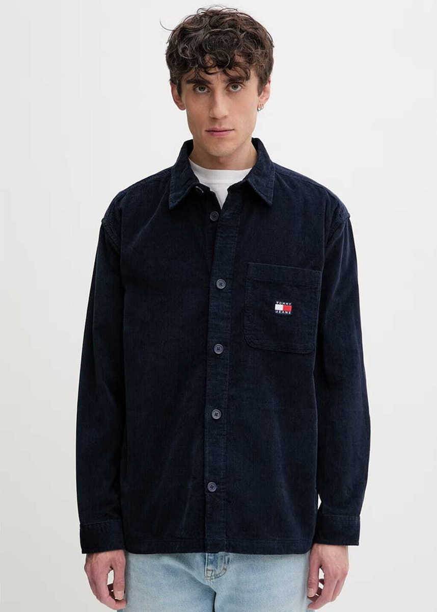 Ανδρικό Κοτλέ Πουκάμισο Navy Μπλε Tommy Jeans DM0DM21698-C1G