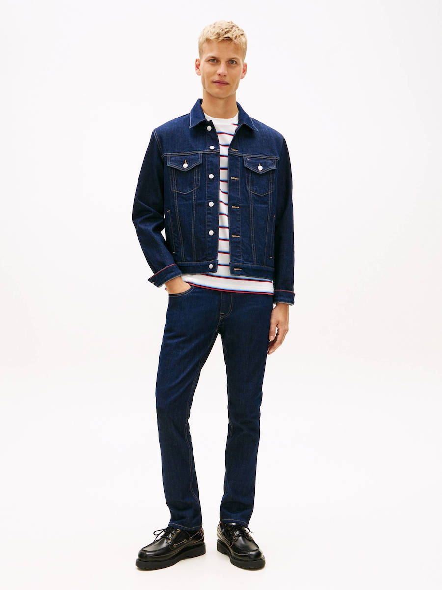 Ανδρικό Scanton Slim Τζιν Navy Μπλε Tommy Jeans DM0DM23063-1BK