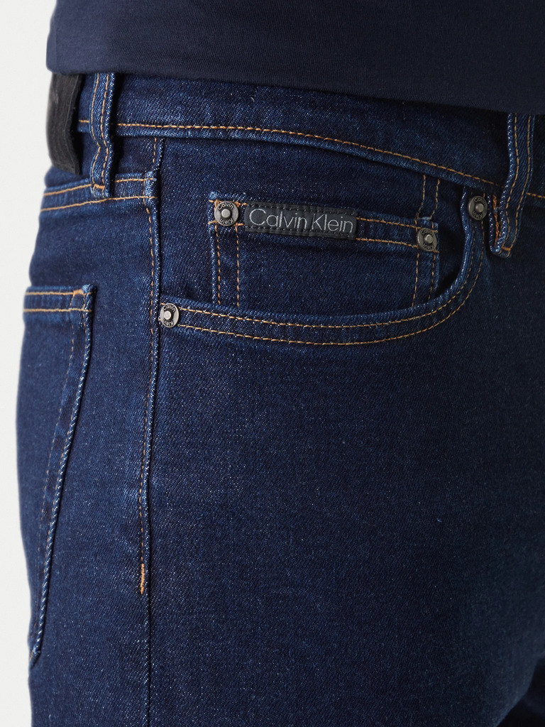 Ανδρικό Slim Straight Τζιν Navy Μπλε Calvin Klein LV04RF939G-3YE