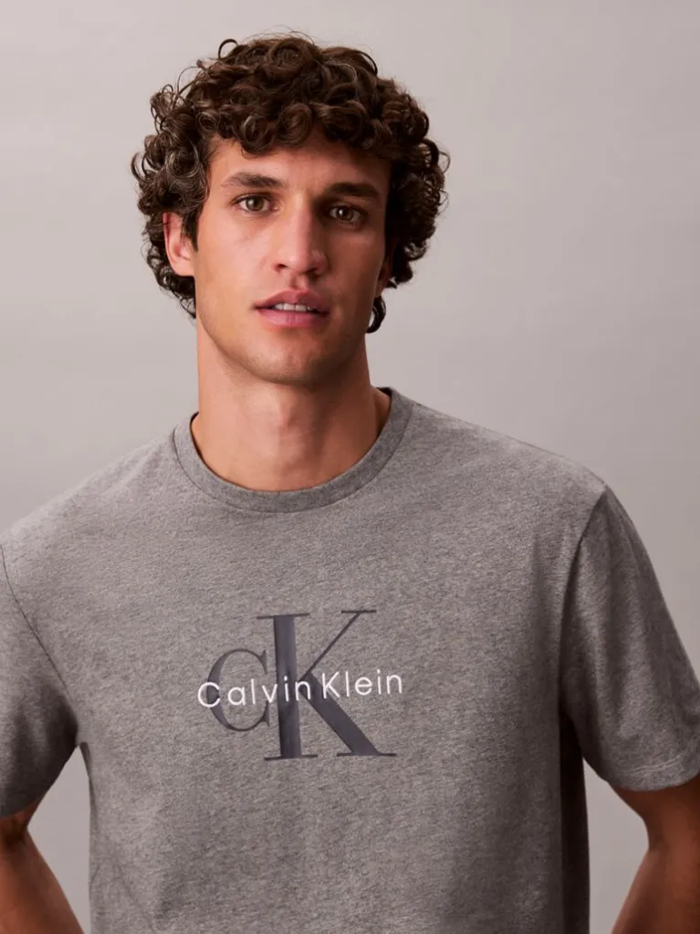 Ανδρικό Hero Monologo T-shirt Γκρι Calvin Klein LV04RB862G-P7E