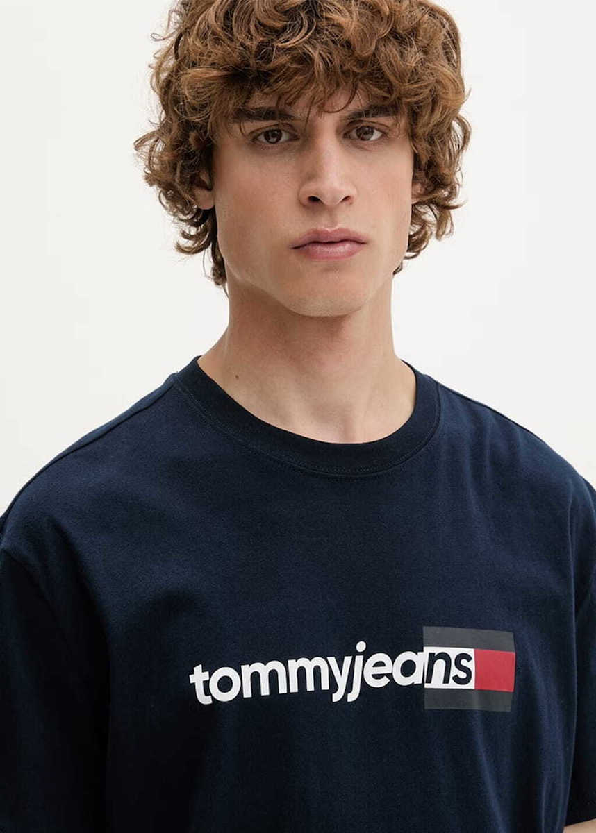 Ανδρικό T-shirt Navy Μπλε Tommy Jeans DM0DM23406-C1G