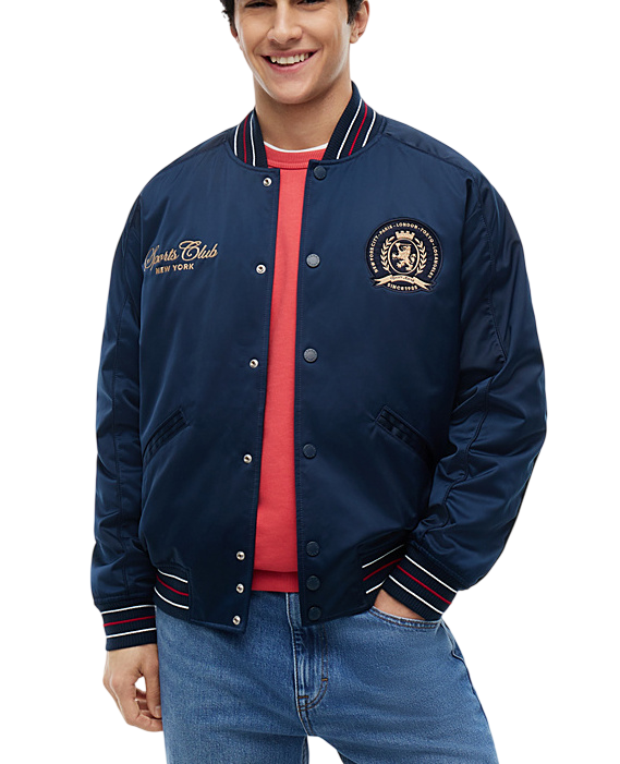 Ανδρικό Souvenir Bomber Μπουφάν Navy Μπλε Tommy Jeans DM0DM23220-C1G