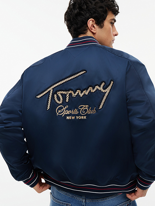 Ανδρικό Souvenir Bomber Μπουφάν Navy Μπλε Tommy Jeans DM0DM23220-C1G