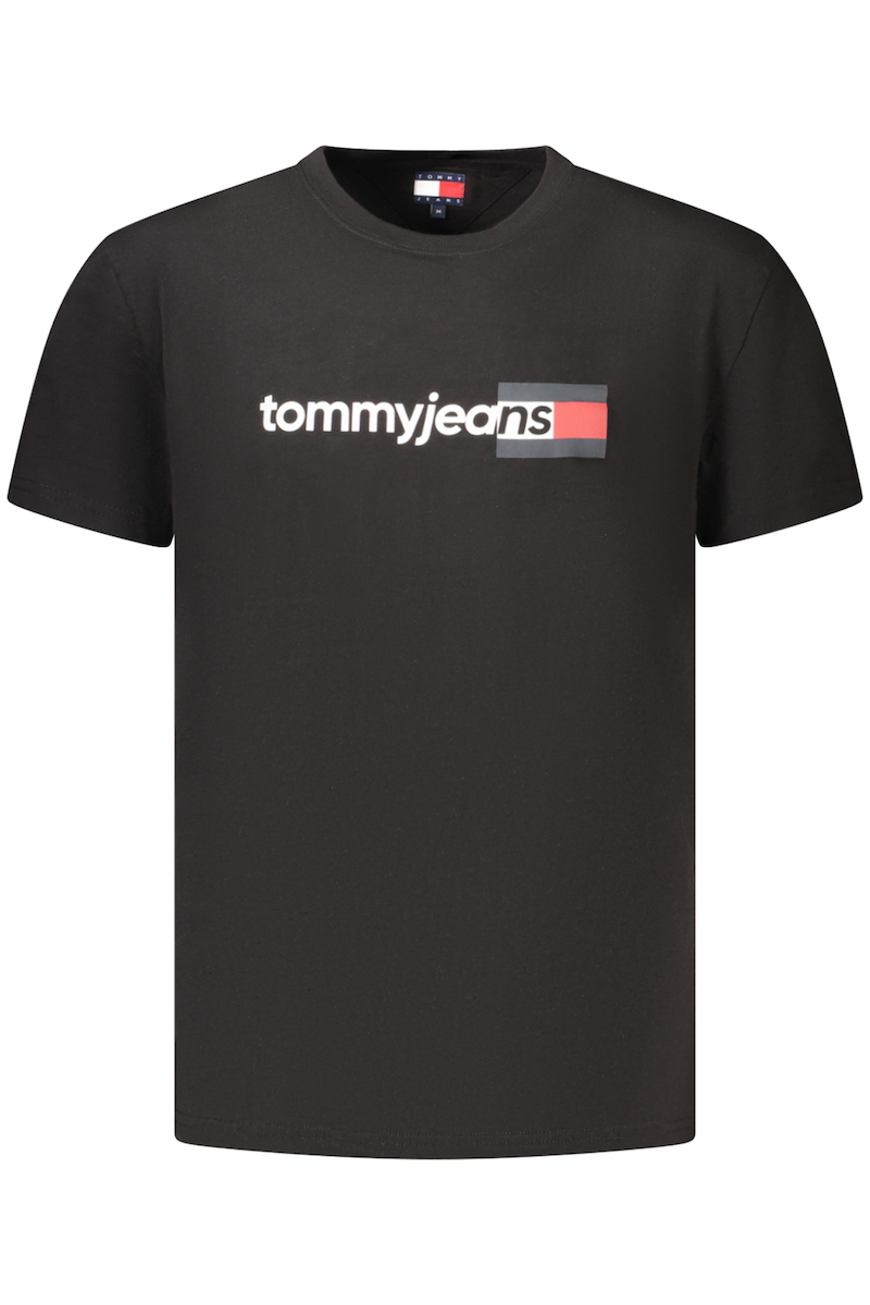 Ανδρικό T-shirt Μαύρο Tommy Jeans DM0DM23406-BDS