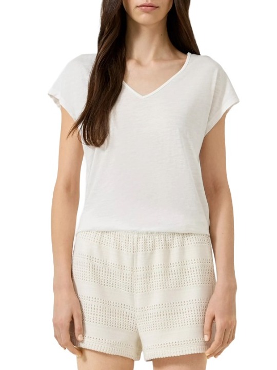 Γυναικείο T-shirt Λευκό S.Oliver 2180385-0200