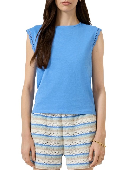 Γυναικείο Αμάνικο T-shirt Μπλε S.Oliver 2180372-5443