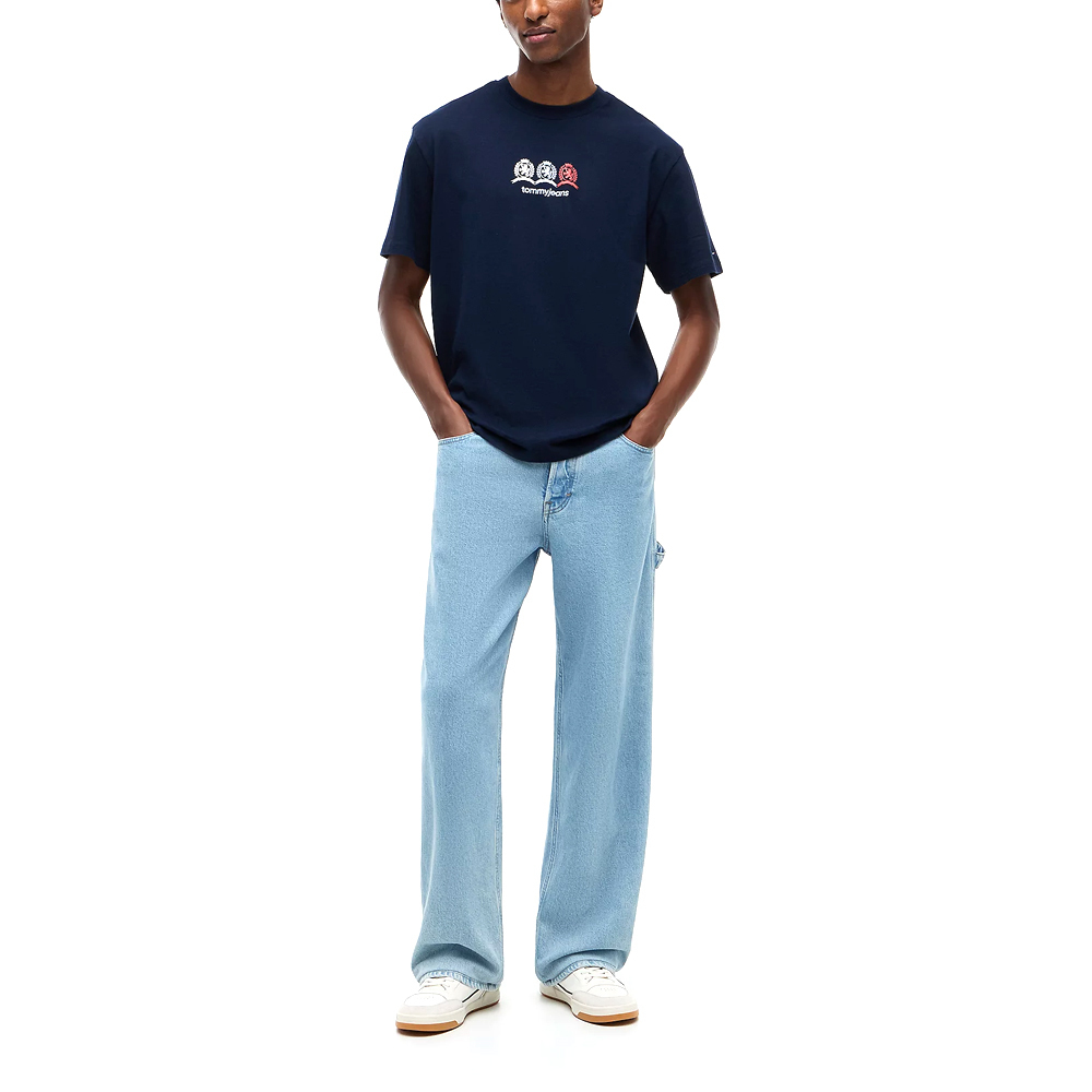 Ανδρικό T-shirt Navy Μπλε Tommy Jeans DM0DM23172-C1G