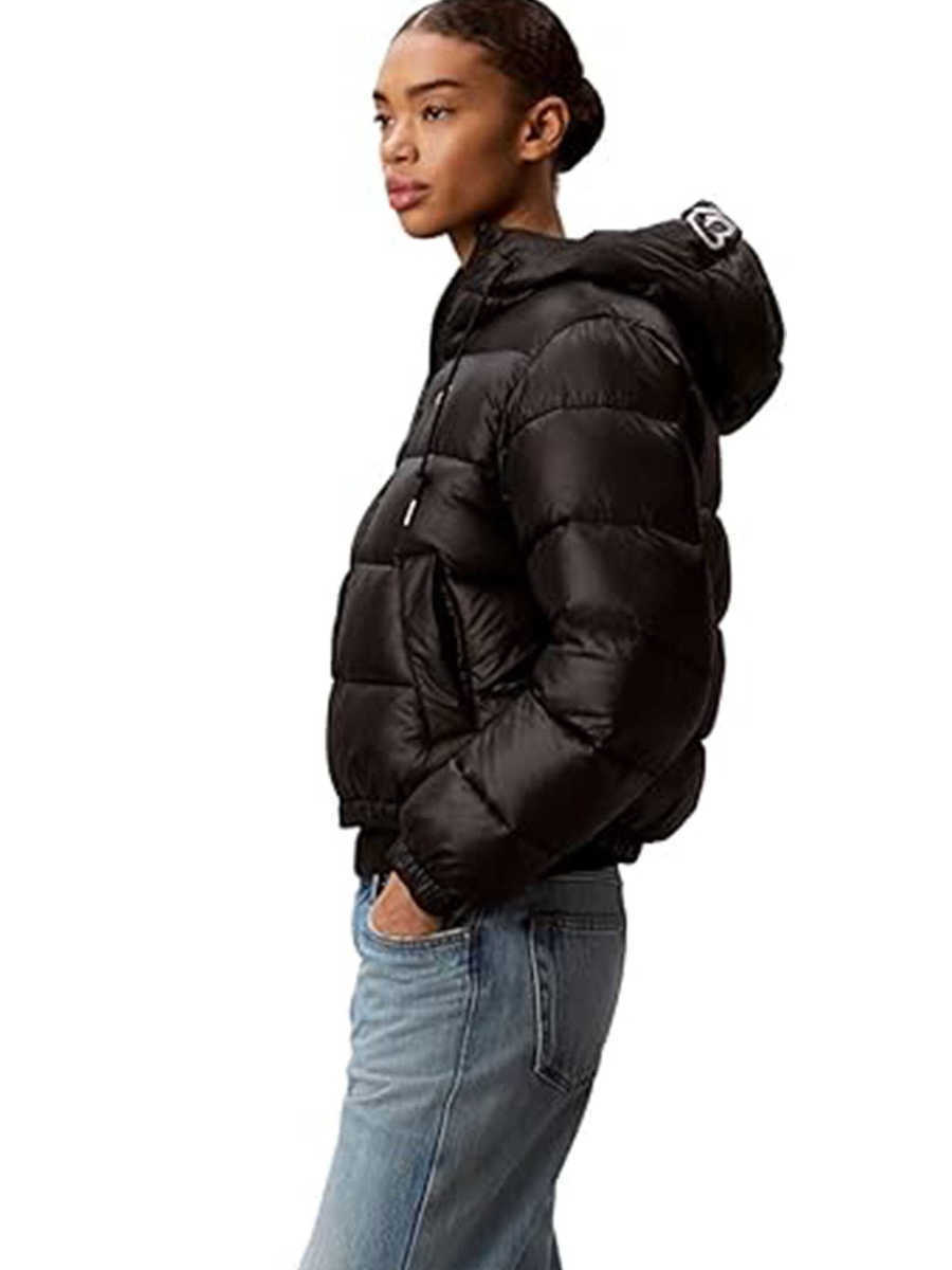 Γυναικείο Puffer Μπουφάν Μαύρο Calvin Klein LV047G507G-UB1