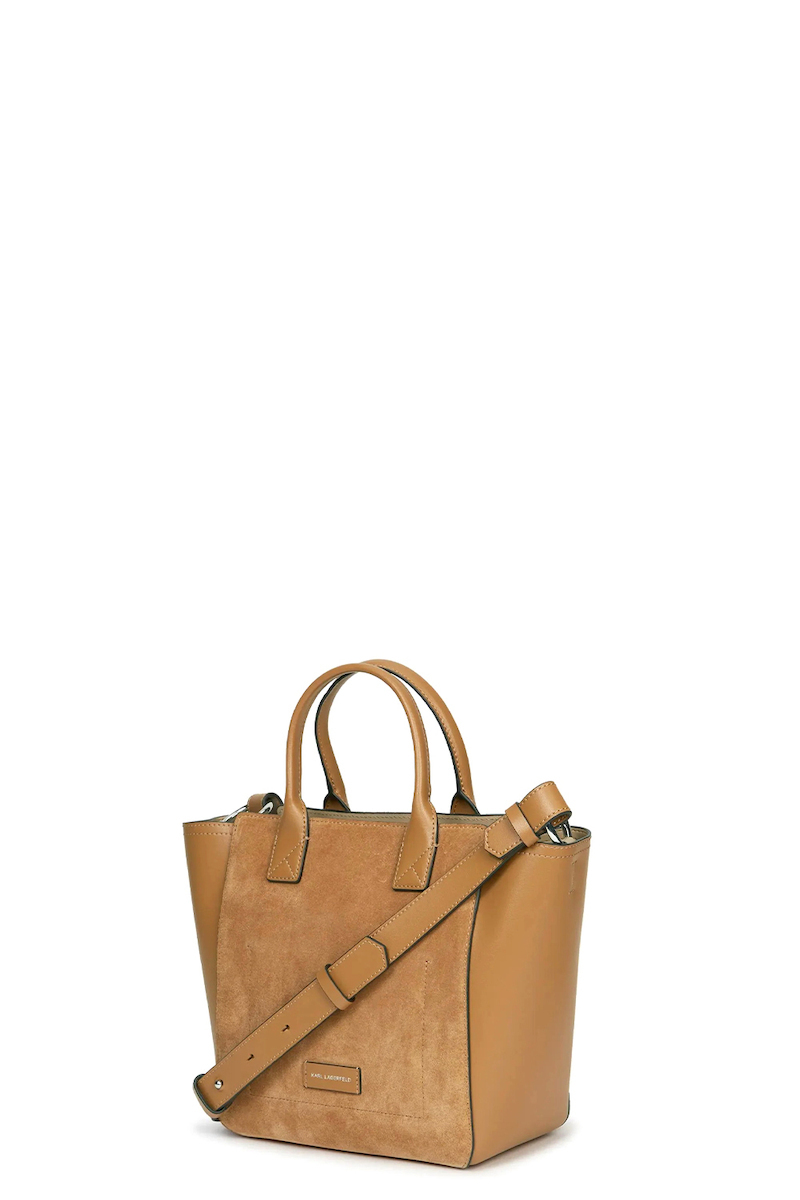 Γυναικεία Δερμάτινη K/Daily Tote Τσάντα Ταμπά Karl Lagerfeld B3W30094-1XV Caramel