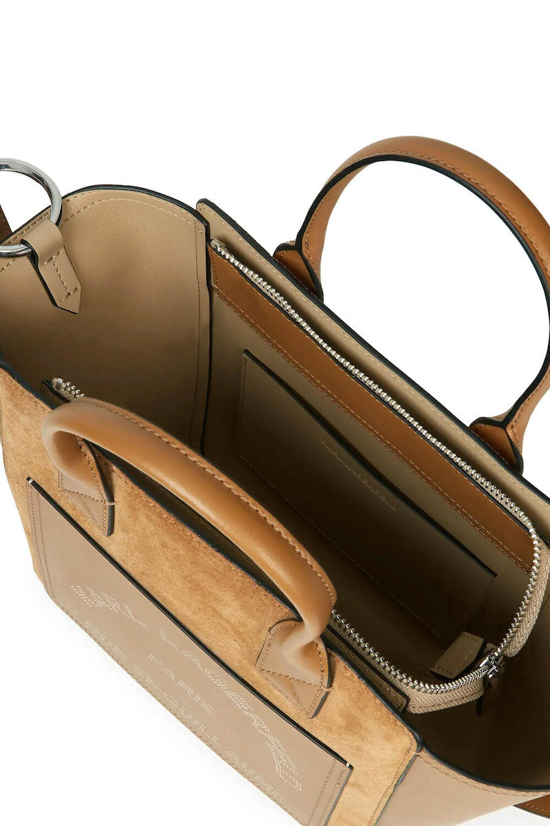 Γυναικεία Δερμάτινη K/Daily Tote Τσάντα Ταμπά Karl Lagerfeld B3W30094-1XV Caramel