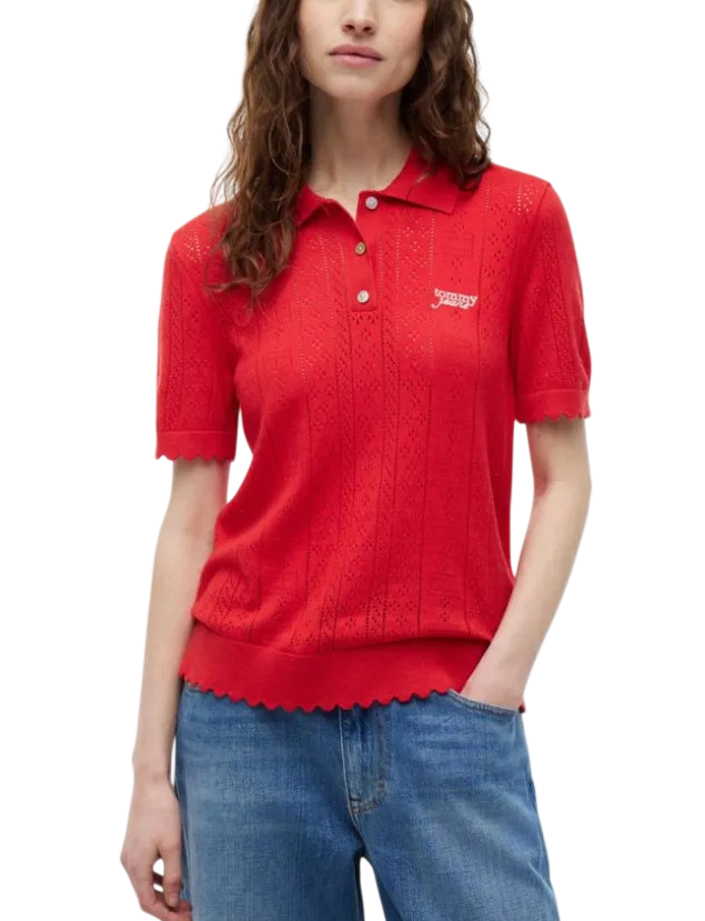 Γυναικείο Polo Κόκκινο Tommy Jeans DW0DW22932-XK9