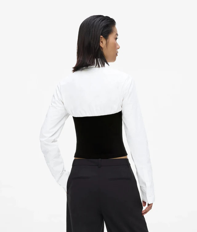 Γυναικείο Πουκάμισο Karl Lagerfeld Jeans B3W11002-101 White/Black