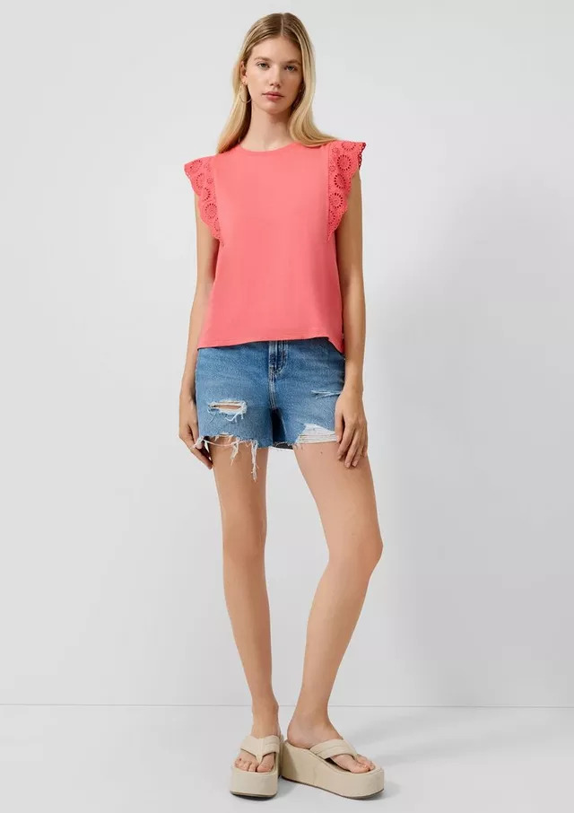 Γυναικείο Αμάνικο T-shirt Κοραλί S.Oliver 2180391-3101