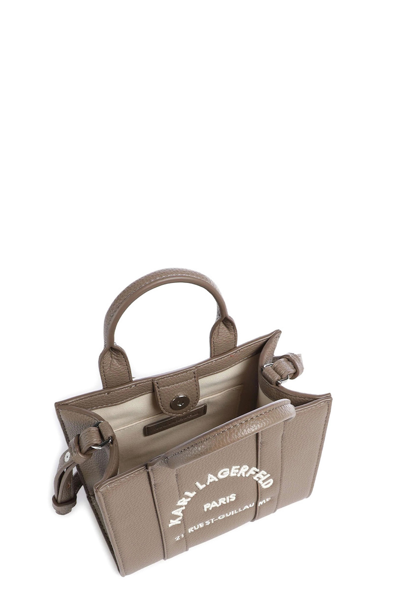 Γυναικεία K/Rsg Mini Tote Τσάντα Καφέ Karl Lagerfeld B1W30042-2PR Taupe