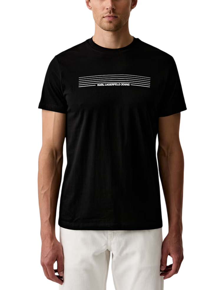 Ανδρικό T-shirt Μαύρο Karl Lagerfeld Jeans B3M17001-999 Black