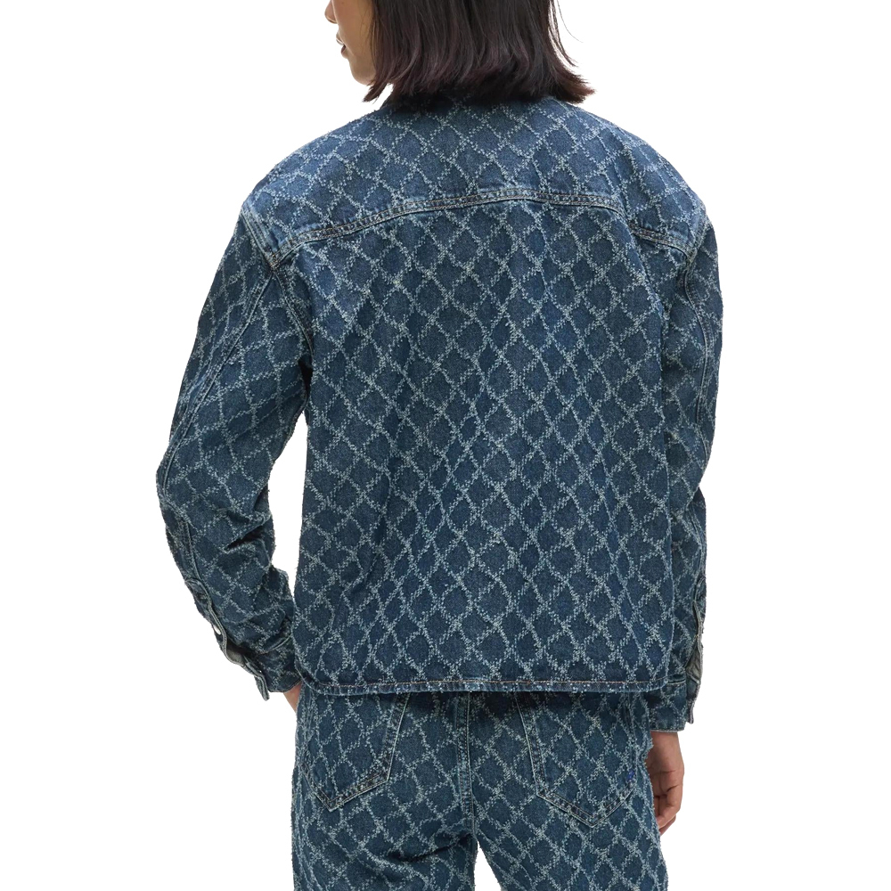 Γυναικείο Τζιν Πουκάμισο Μπλε Karl Lagerfeld Jeans B3W11008-A39 Argyle
