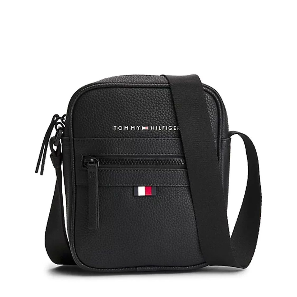Ανδρική Mini Reporter Τσάντα Μαύρη Tommy Hilfiger AM0AM09504-BDS