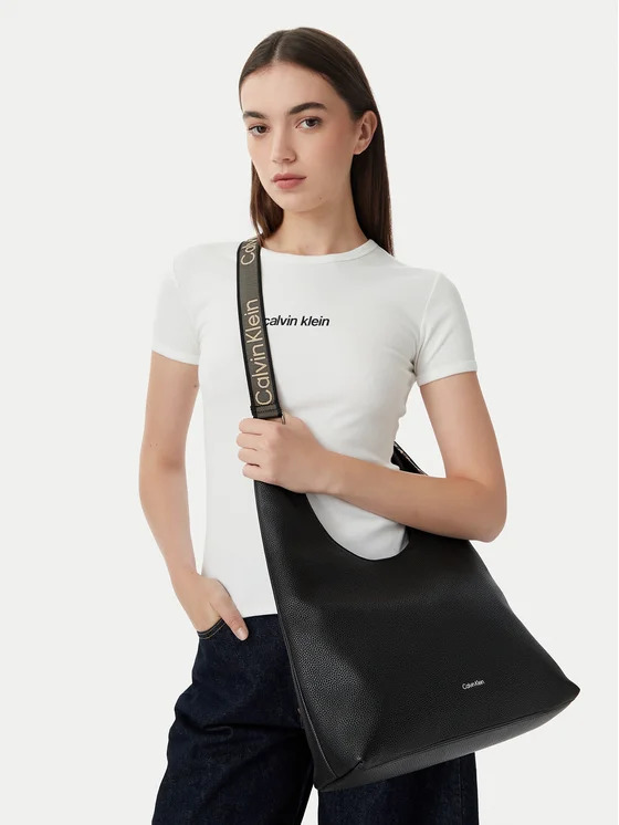 Γυναικεία Τσάντα Ώμου Μαύρη Calvin Klein LV04F3643G-UB1
