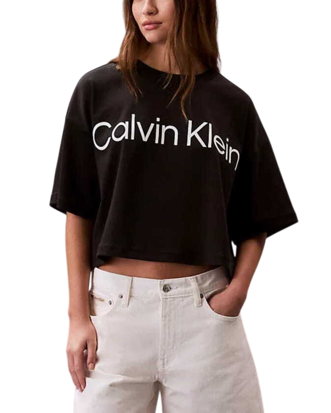 Γυναικείο T-shirt Μαύρο Calvin Klein LV047G839G-UB1