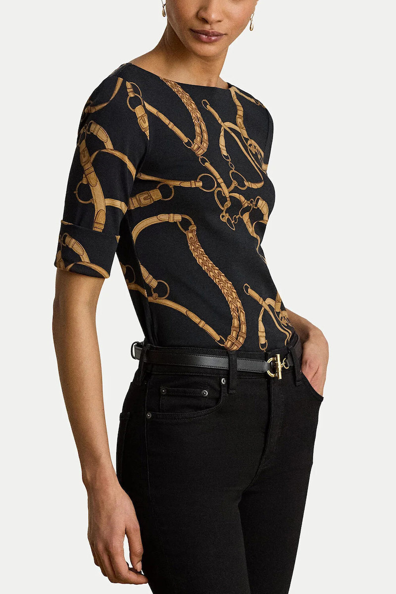 Γυναικείο T-shirt Μαύρο Ralph Lauren 200P13948001-Black