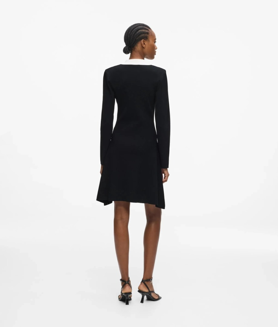 Γυναικείο Φόρεμα Μαύρο Karl Lagerfeld B3W13038-998 Black/White