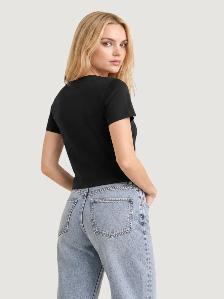 Γυναικείο T-shirt Μαύρο Calvin Klein LV047G806G-UB1